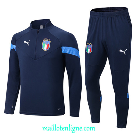 Thai Maillot Ensemble Italie Survetement Bleu 2022/2023 ligne2106