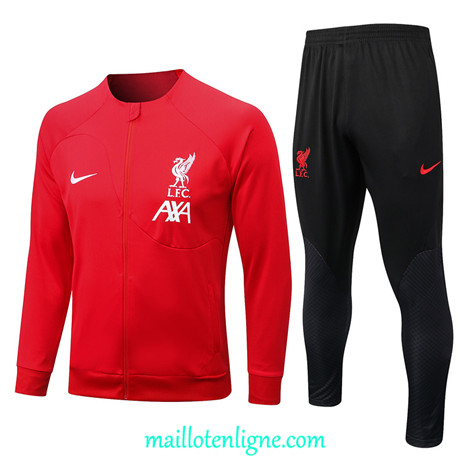 Thai Maillot Ensemble Liverpool Veste Survetement Rouge 2022/2023 ligne2128