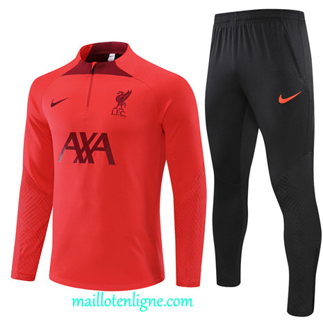 Thai Maillot Ensemble Liverpool Survetement rouge 2022 2023 maillotenligne 0484