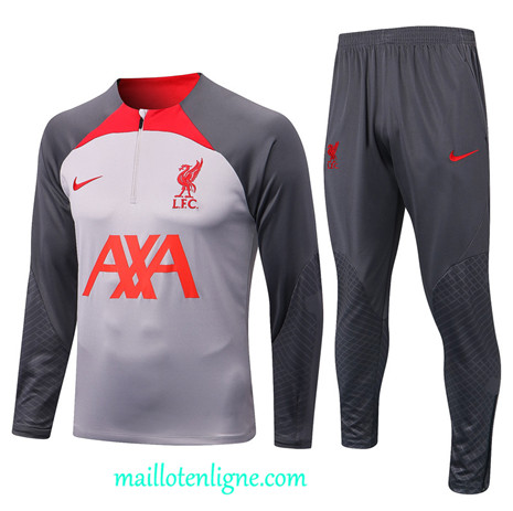 Thai Maillot Ensemble Liverpool Survetement Blanc 2022 2023 maillotenligne 0488