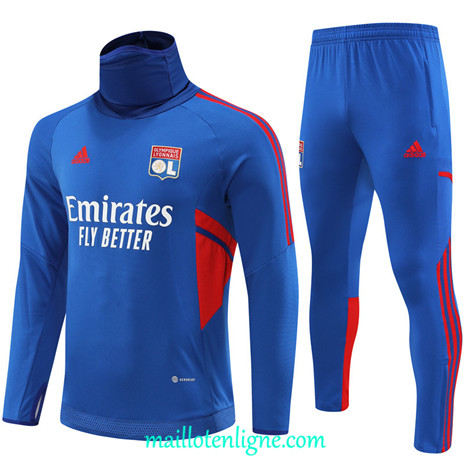 Thai Maillot Ensemble Lyon Survetement Bleu 2022/2023 ligne2041