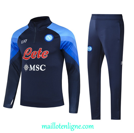 Thai Maillot Ensemble Naples Survetement Bleu 2022/2023 ligne2162