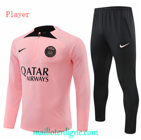 Thai Maillot Ensemble Paris Paris Saint-Germain player Survetement Rose 2022/2023 ligne2042