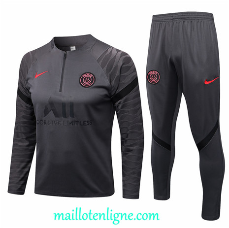 Thai Maillot Ensemble Paris Paris Saint-Germain Survetement Gris 2022/2023 ligne2055