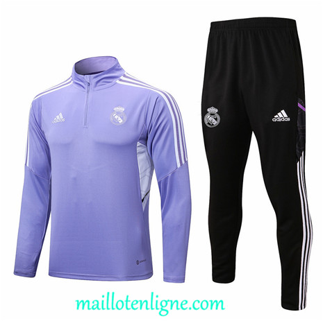 Thai Maillot Ensemble Real Madrid Survetement Pourpre 2022/2023 ligne2027