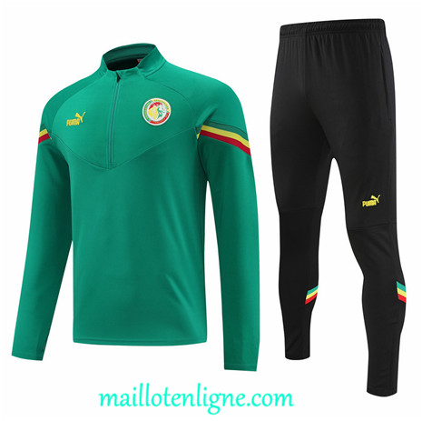 Thai Maillot Ensemble Senegal Survetement Vert 2022/2023 ligne2113