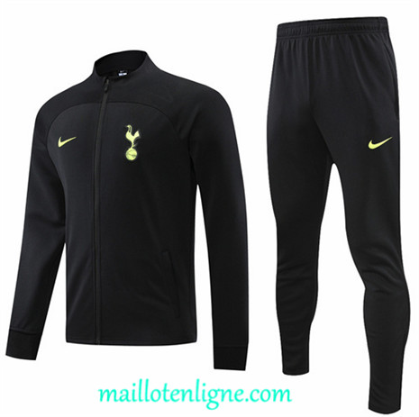 Thai Maillot Ensemble Tottenham Hotspur Veste Survetement Noir 2022/2023 ligne2149