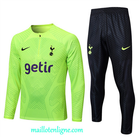 Thai Maillot Ensemble Tottenham Hotspur Survetement vert 2022 2023 maillotenligne 0525