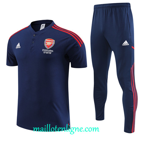 Thai Maillot Ensemble Arsenal Training Bleu 2022 2023 maillotenligne 0738