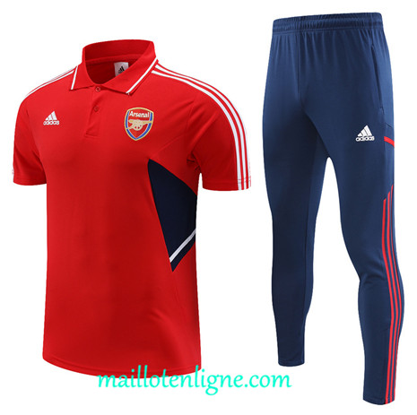 Thai Maillot Ensemble Arsenal Training rouge 2022 2023 maillotenligne 0739