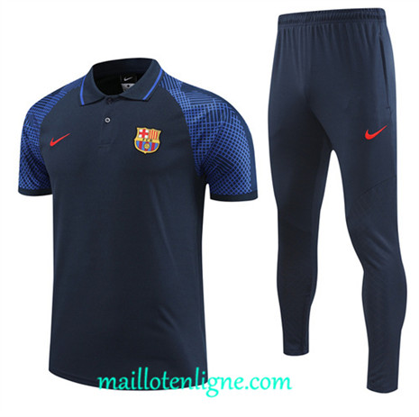 Thai Maillot Ensemble Barcelone Training Bleu 2022 2023 maillotenligne 0636