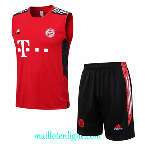 Thai Maillot Ensemble Training Bayern Munich Debardeur Rouge 2022/2023 ligne2316