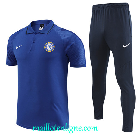 Thai Maillot Ensemble Chelsea Training Bleu 2022 2023 maillotenligne 0743