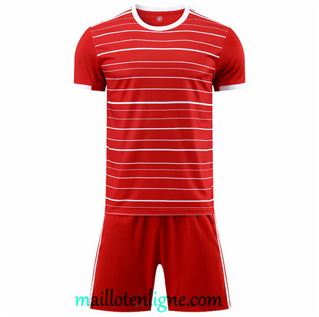 Thai Maillot Ensemble Training Sans logo de marque + Short Rouge 2022/2023 ligne2311