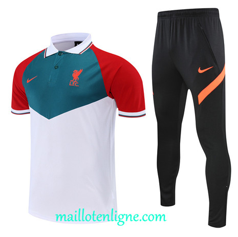 Thai Maillot Ensemble Liverpool Training Blanc 2022 2023 maillotenligne 0757