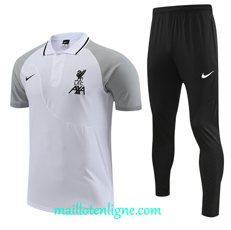 Thai Maillot Ensemble Liverpool Training Blanc 2022 2023 maillotenligne 0758