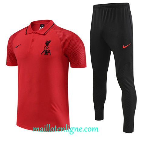 Thai Maillot Ensemble Liverpool Training rouge 2022 2023 maillotenligne 0759