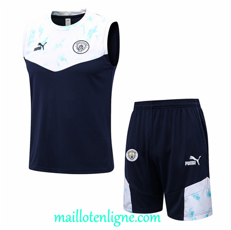 Thai Maillot Ensemble Training Manchester City Debardeur 2022/2023 ligne2359