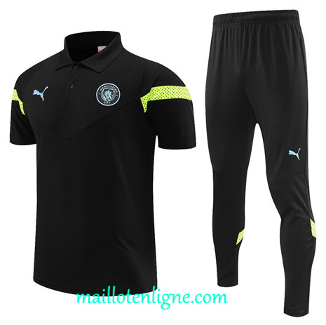 Thai Maillot Ensemble Manchester City Training noir 2022 2023 maillotenligne 0763