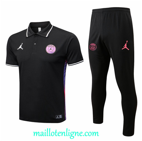 Thai Maillot Ensemble Training Paris Paris Saint-Germain polo Noir 2022/2023 ligne2346