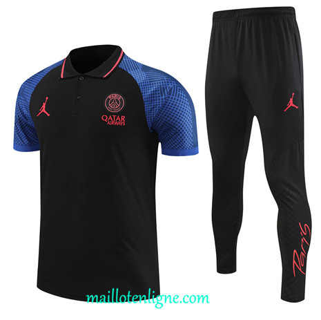 Thai Maillot Ensemble Paris Paris Saint-Germain Training noir 2022 2023 maillotenligne 0668