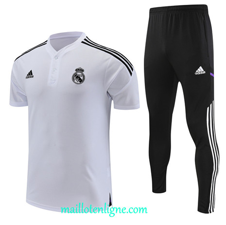 Thai Maillot Ensemble Real Madrid Training Blanc 2022 2023 maillotenligne 0643