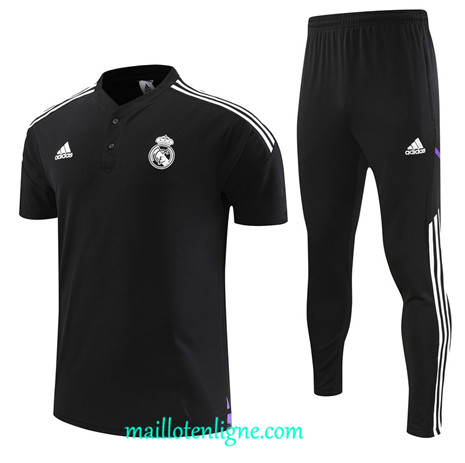 Thai Maillot Ensemble Real Madrid Training noir 2022 2023 maillotenligne 0644