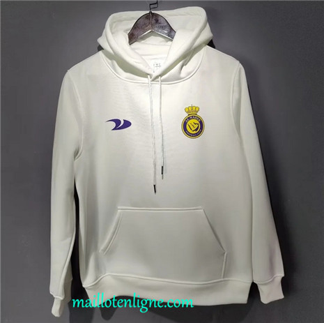 Thai Maillot Ensemble Al-Nassr Sweat A Capuche Blanc 2022 2023 maillotenligne 0784