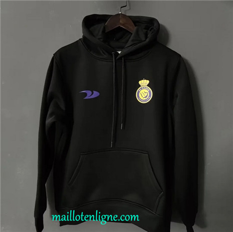 Thai Maillot Ensemble Al-Nassr Sweat A Capuche noir 2022 2023 maillotenligne 0786