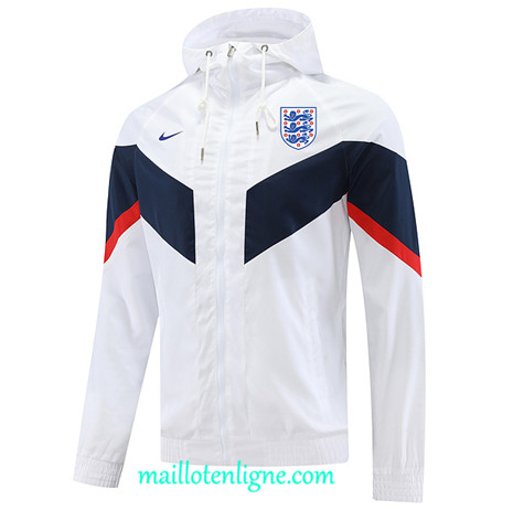 Thai Maillot Ensemble Angleterre Coupe vent Blanc 2022 2023 maillotenligne 0806