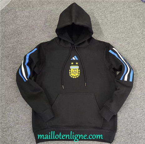 Thai Veste foot Argentine A Capuche Noir 2022/2023 ligne2380