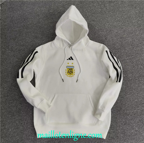 Thai Veste foot Argentine A Capuche Blanc 2022/2023 ligne2381