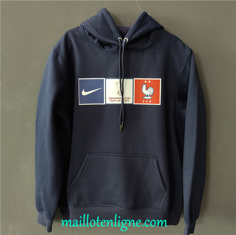 Thai Veste foot France A Capuche Bleu 2022/2023 ligne2396