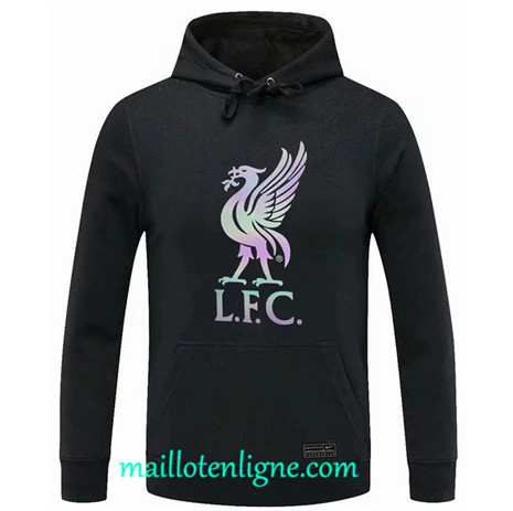 Thai Maillot Ensemble Liverpool Sweat A Capuche noir 2022 2023 maillotenligne 0840