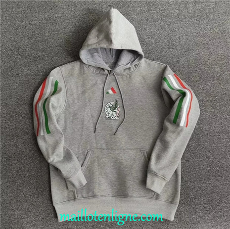 Thai Veste foot Mexique A Capuche Gris 2022/2023 ligne2402