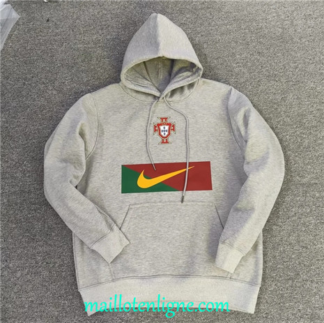 Thai Veste foot Portugal A Capuche Gris 2022/2023 ligne2405