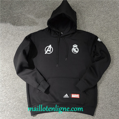 Thai Maillot Ensemble Real Madrid Sweat A Capuche noir 2022 2023 maillotenligne 0795