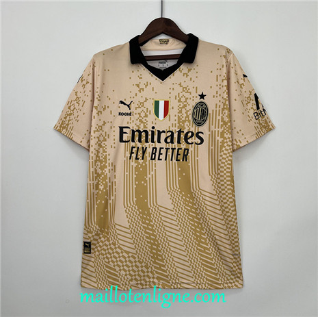 Thai Maillot AC Milan Gardien de but Spécial Jaune 2023 2024