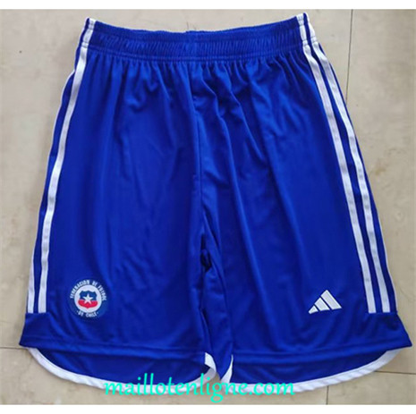 Thai Maillot Chile Short Bleu 2023 2024