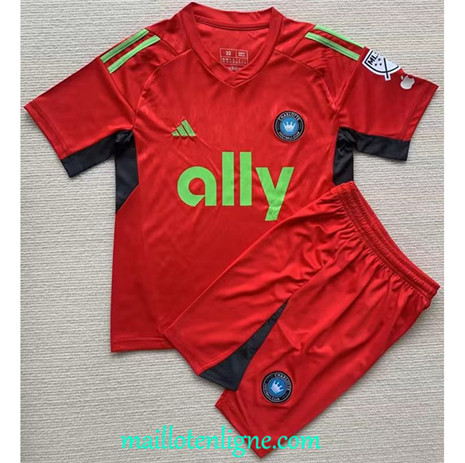 Thai Maillot Charlotte Enfant Rouge 2023 2024