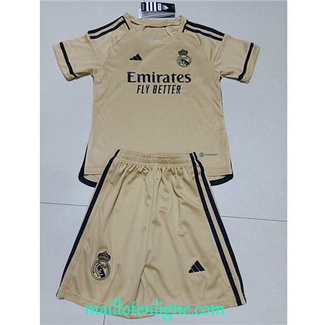 Thai Maillot Real Madrid Enfant Jaune 2023 2024