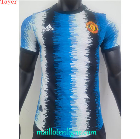 Thai Maillot Manchester United Player training Bleu/Blanc 2023 2024