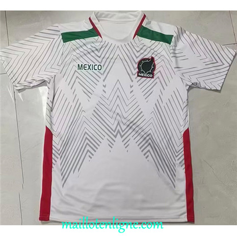 Thai Maillot Mexique training Blanc 2023 2024