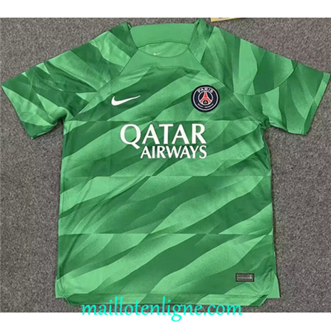 Thai Maillot Paris Saint-Germain Gardien de but Vert 2023 2024