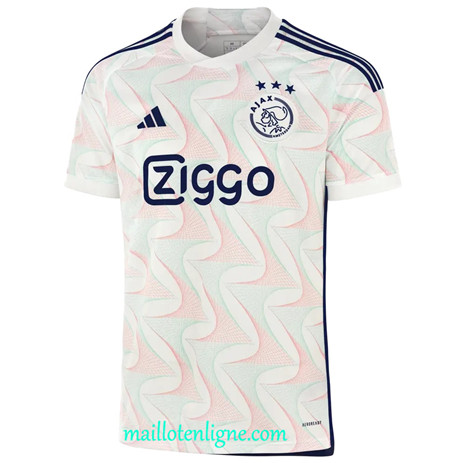 Thai Maillot Ajax Exterieur Blanc 2023 2024