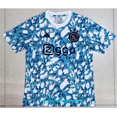 Thai Maillot du Ajax Training Bleu 2023 2024