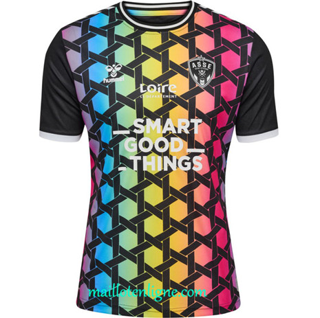 Thai Maillot As Saint-Etienne Gardien de but Noir 2023 2024