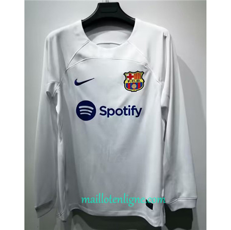 Thai Maillot du Barcelone Exterieur Manche Longue 2023 2024