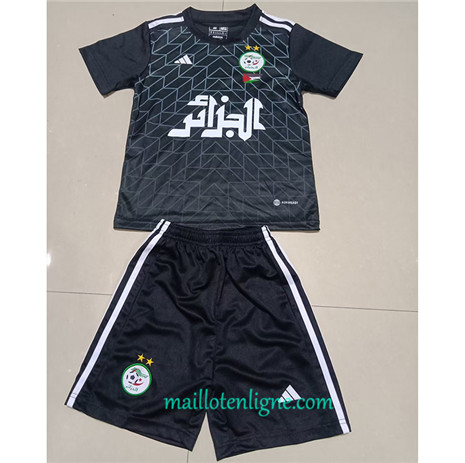 Thai Maillot du Algérie Enfant Noir 2023 2024