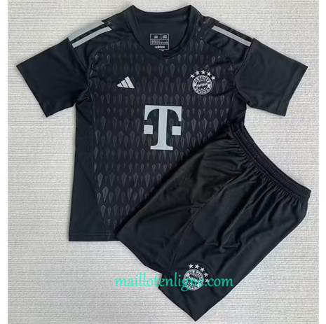 Thai Maillot Bayern Munich Enfant Gardien de but Noir 2023 2024